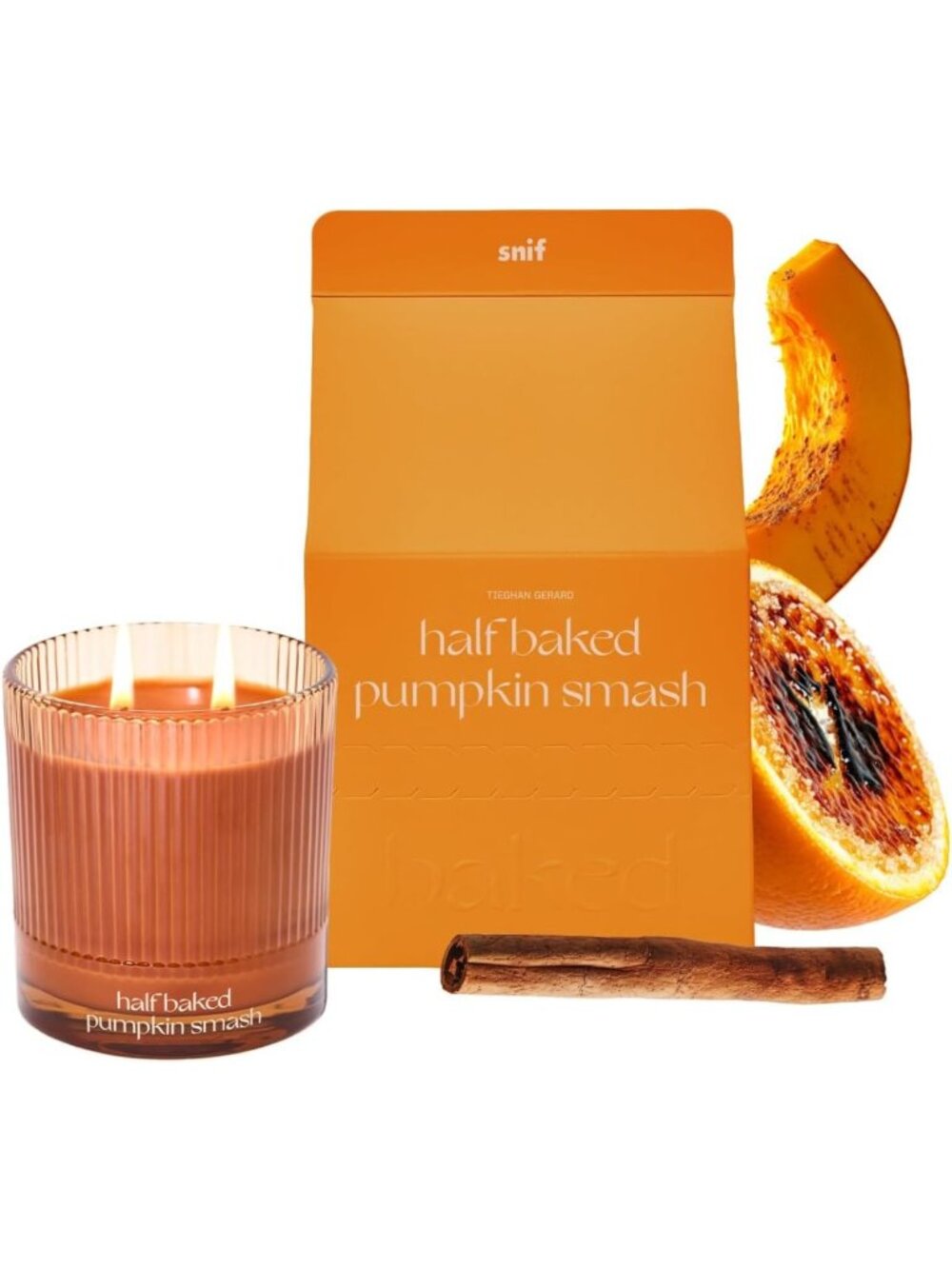 Pumpkin Smash Scented Candle - Fall Home Decor, 8.5oz, Cozy Autumn Fragrance